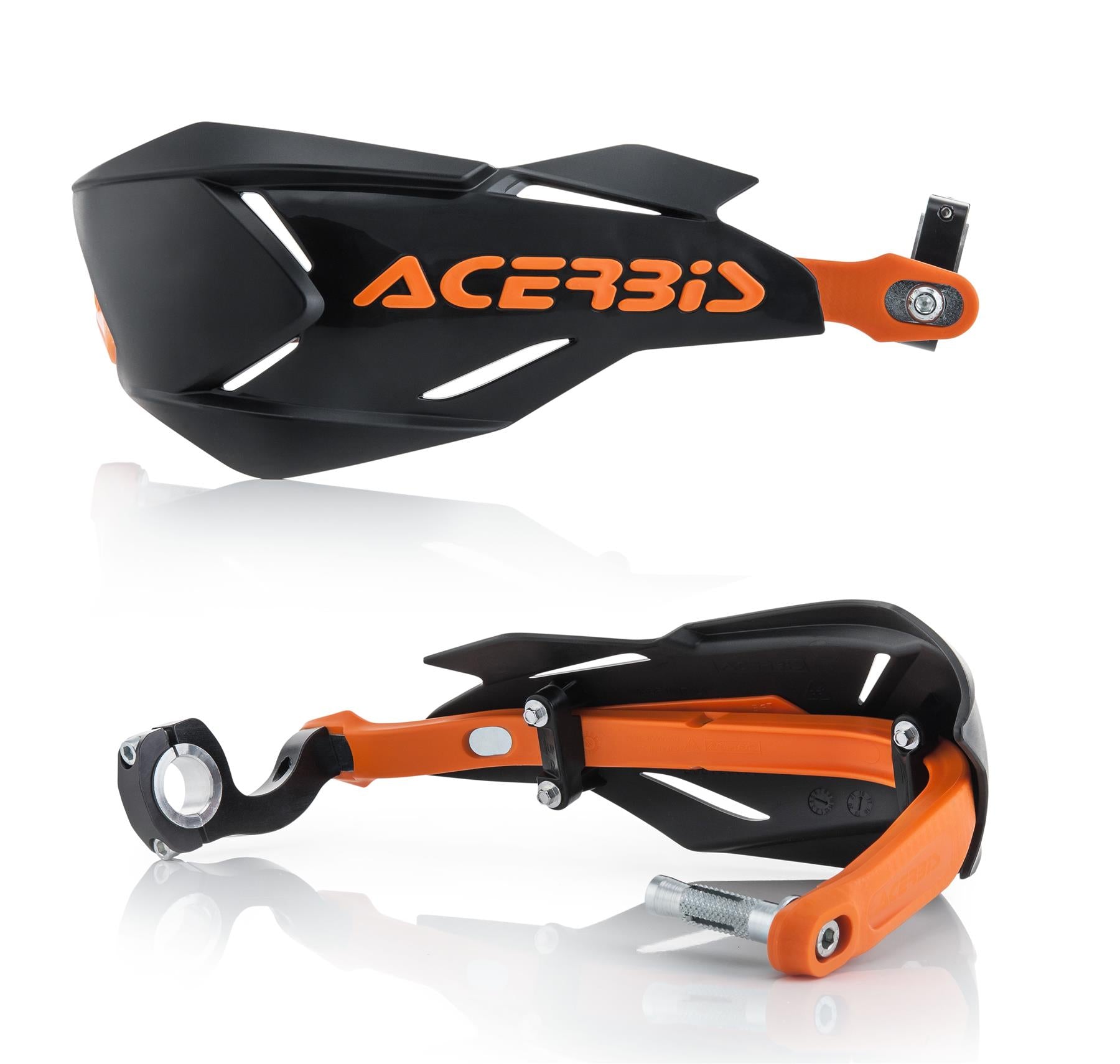 Acerbis X-Factory Black Orange Handguards Husqvarna FE 250 350 2014 - 2024